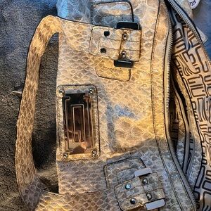Vintage Guess Beige Designer Handbag
